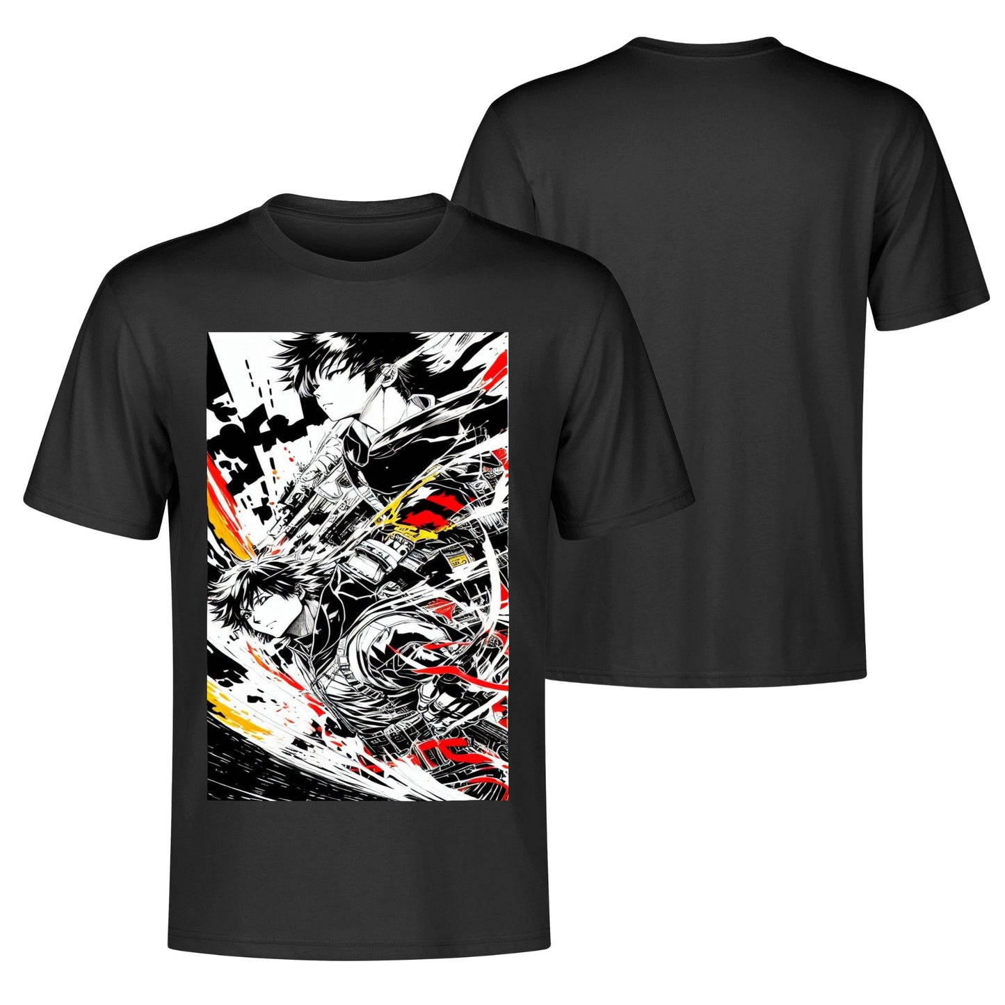 Men's Cotton Front Back Printing T Shirt