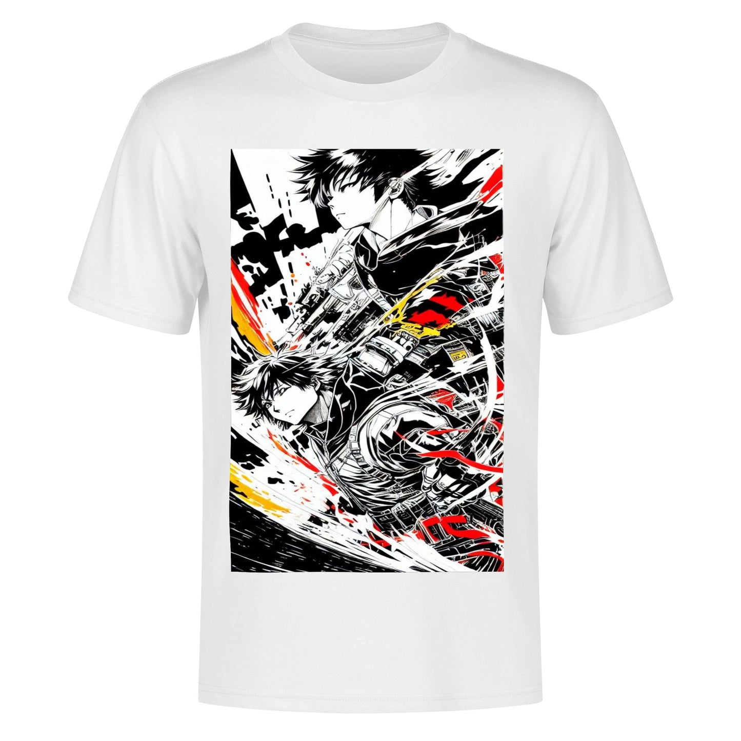 Men's Cotton Front Back Printing T Shirt