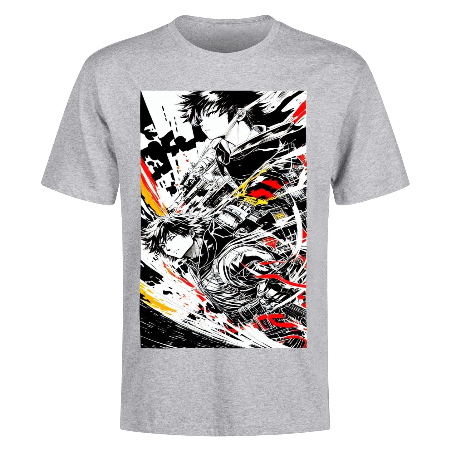 Men's Cotton Front Back Printing T Shirt