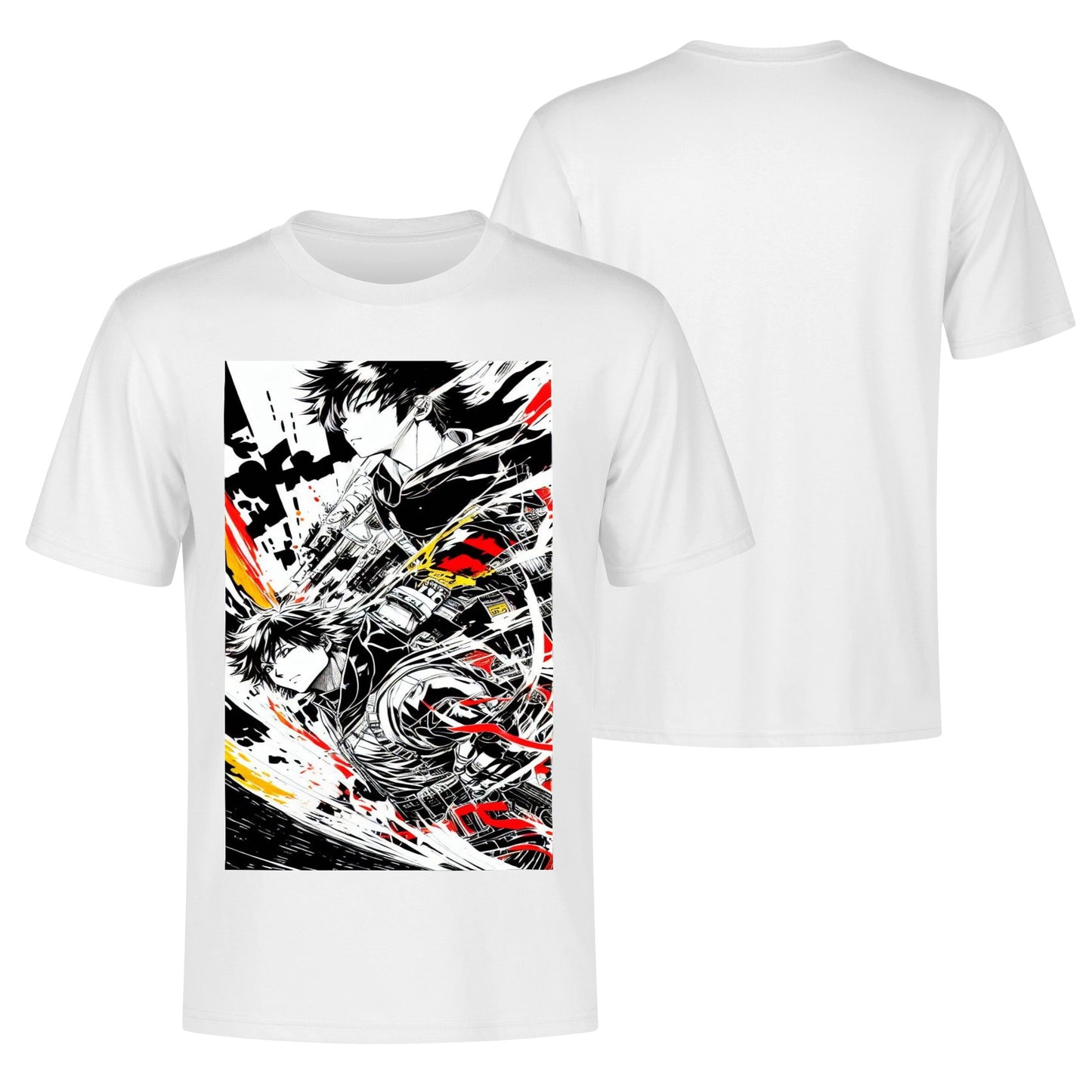 Men's Cotton Front Back Printing T Shirt