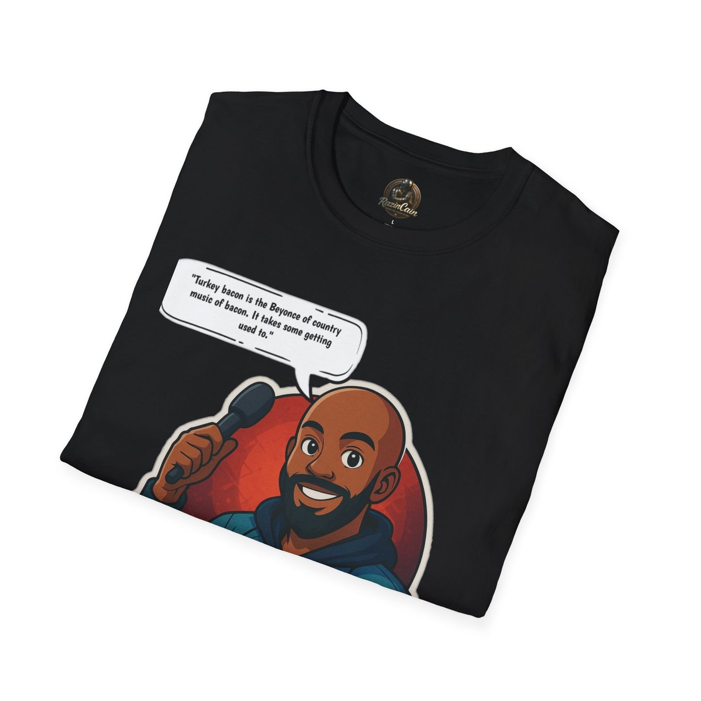 Wafeq Zarif Quote T-Shirt - Unisex Softstyle Tee with QR Code