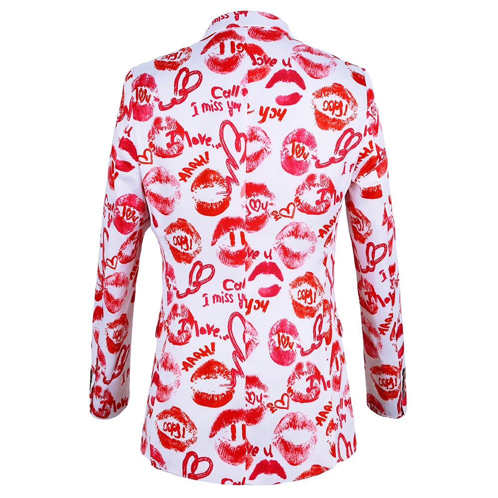 Mens Blazer For Summer Nightclubs Lip designer Homme Men Casual Blazer Slim Fit Deluxe Costume Homme Men jacket Masculino