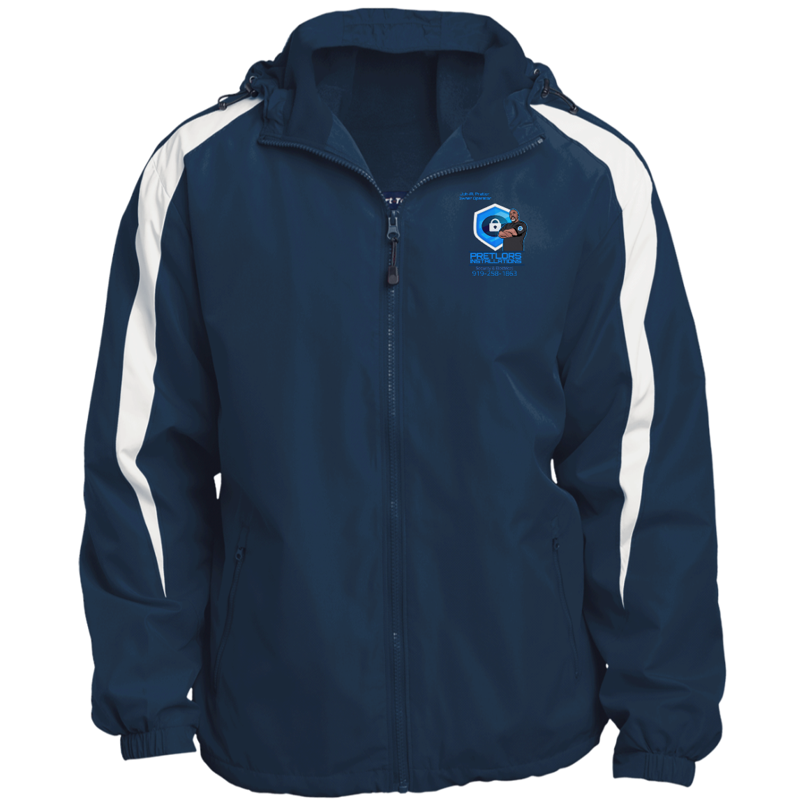 JST81 Fleece Lined Colorblock Hooded Jacket