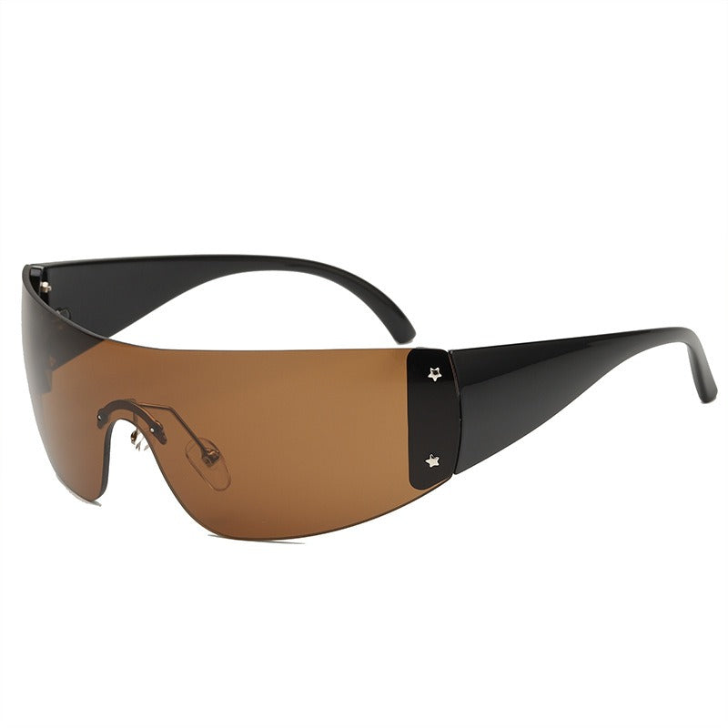 One Piece Anti Ultraviolet Sunglasses New Sunshade Sunglasses Personality Sunglasses