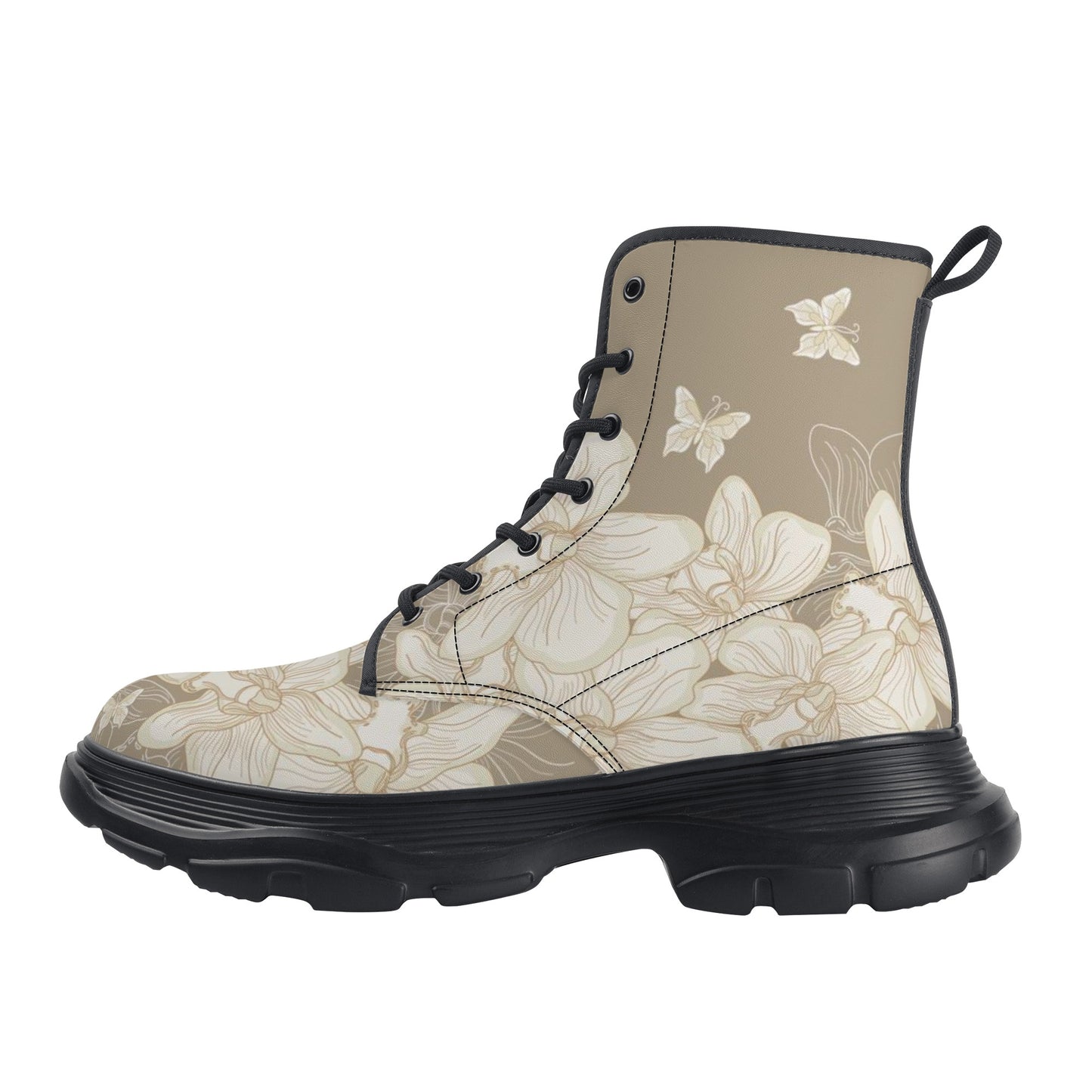 Women's Leather Chunky Boots