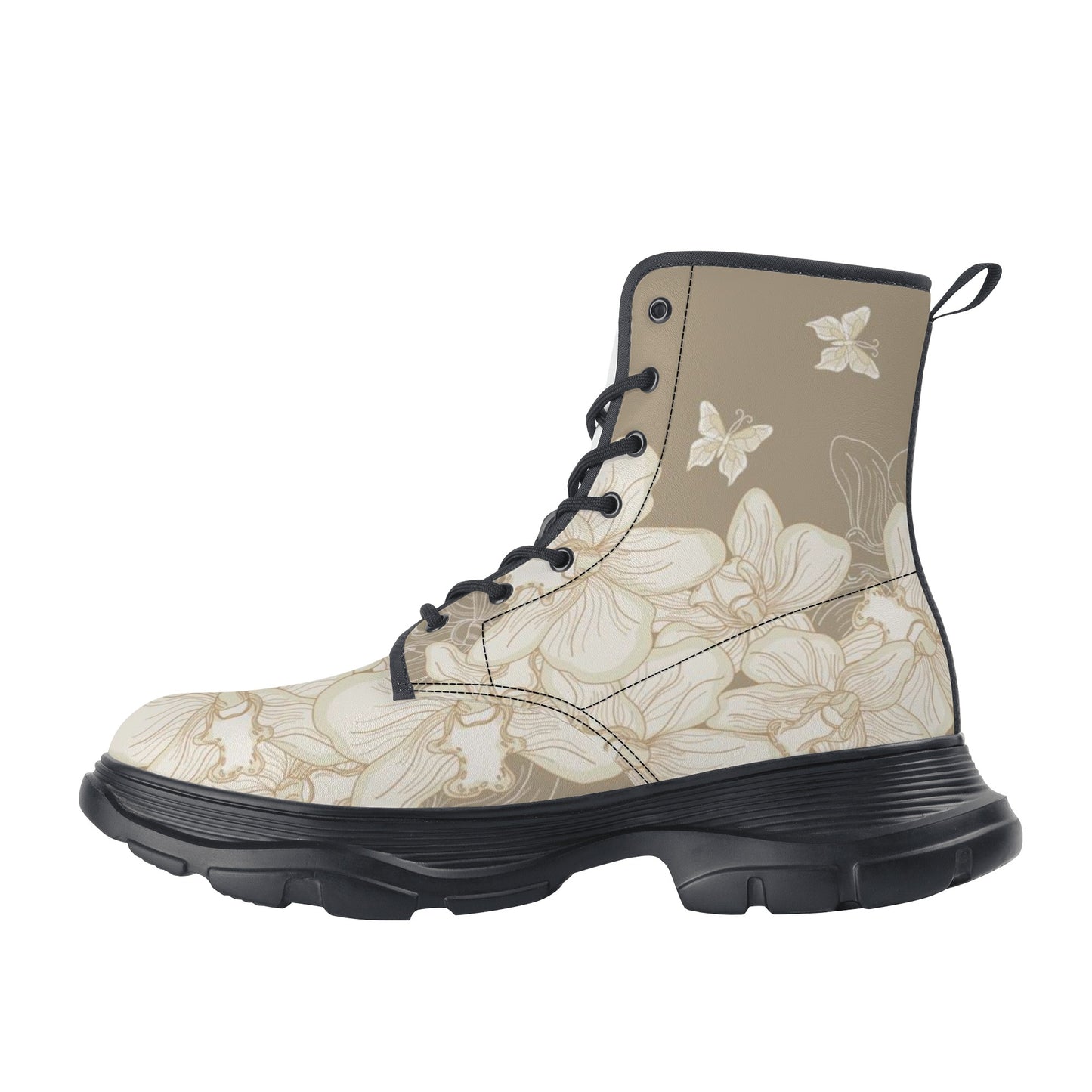 Women's Leather Chunky Boots