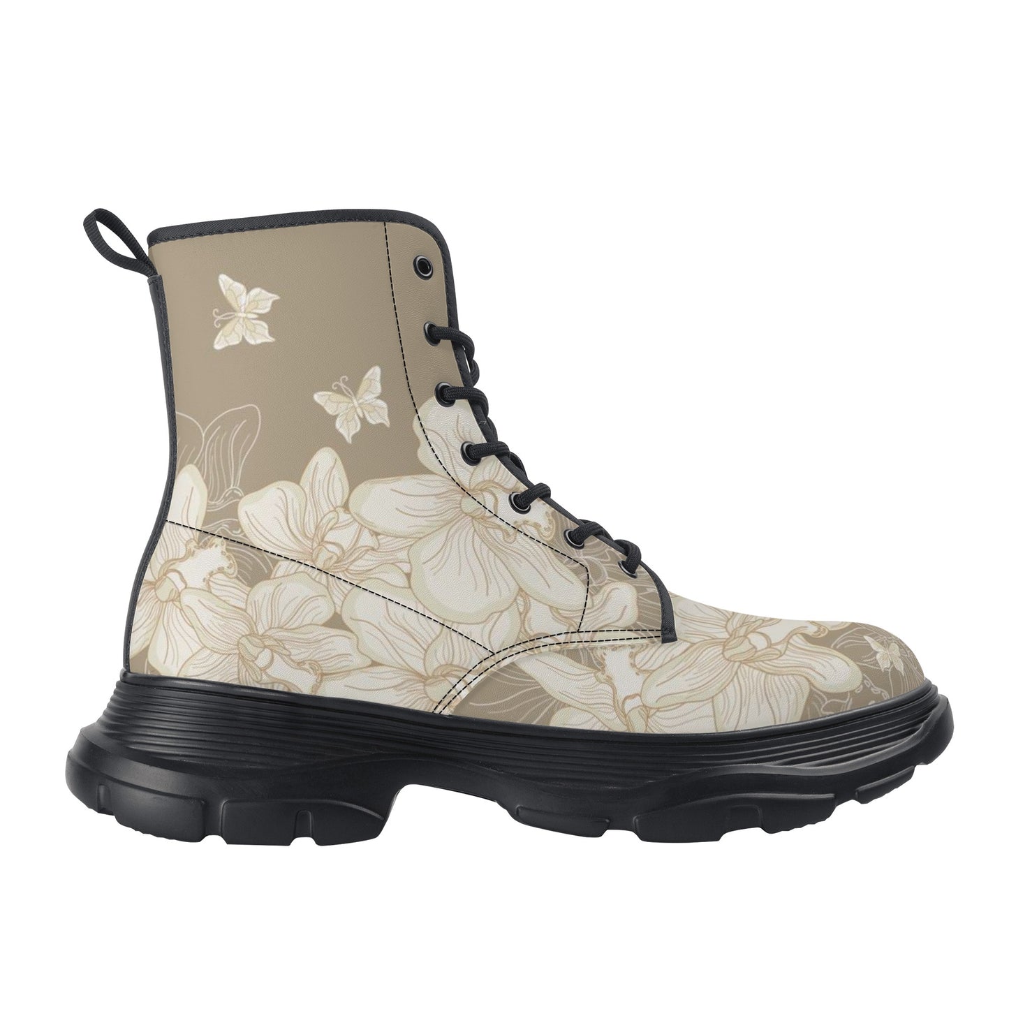 Women's Leather Chunky Boots