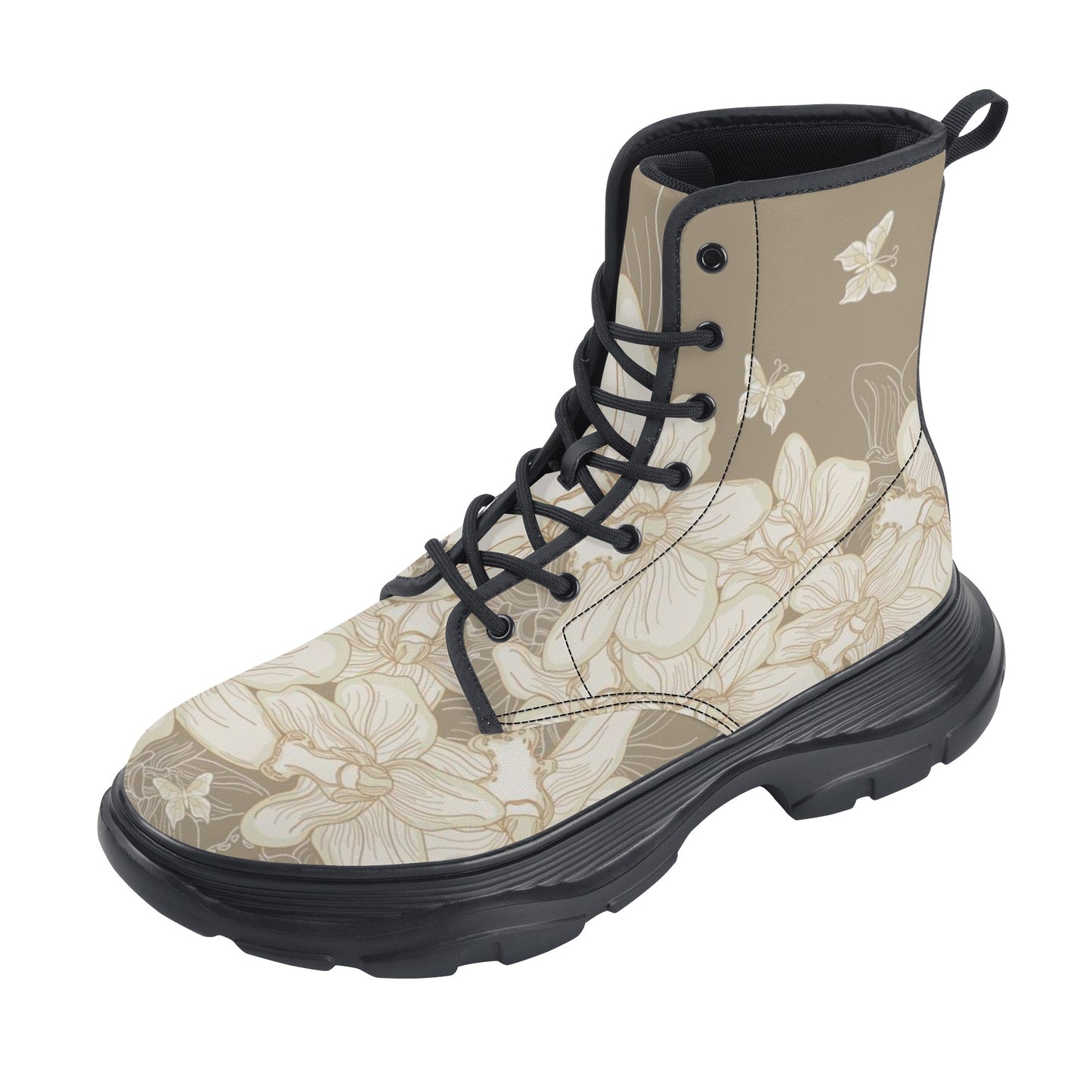 Women's Leather Chunky Boots