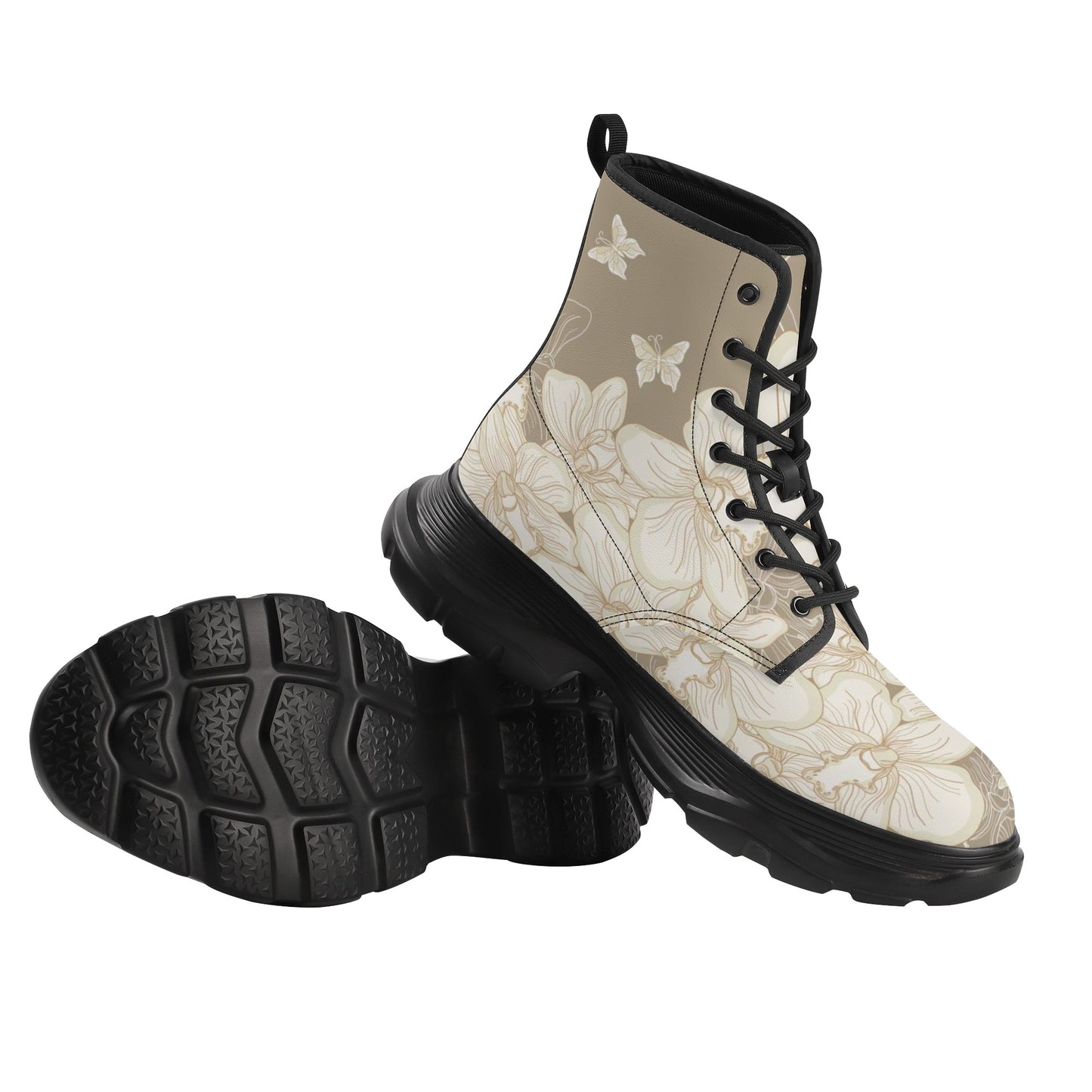 Women's Leather Chunky Boots