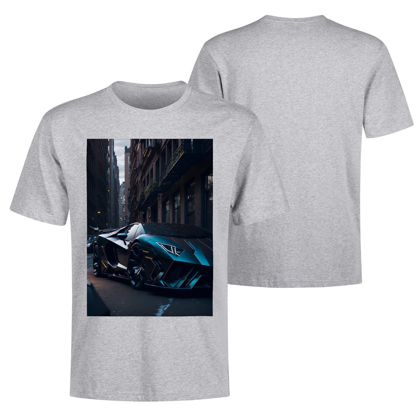 Men's Cotton Front Back Printing T Shirt