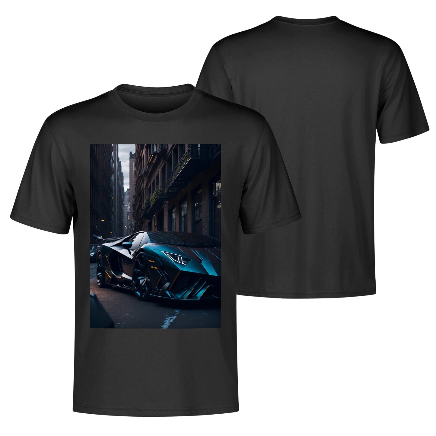 Men's Cotton Front Back Printing T Shirt