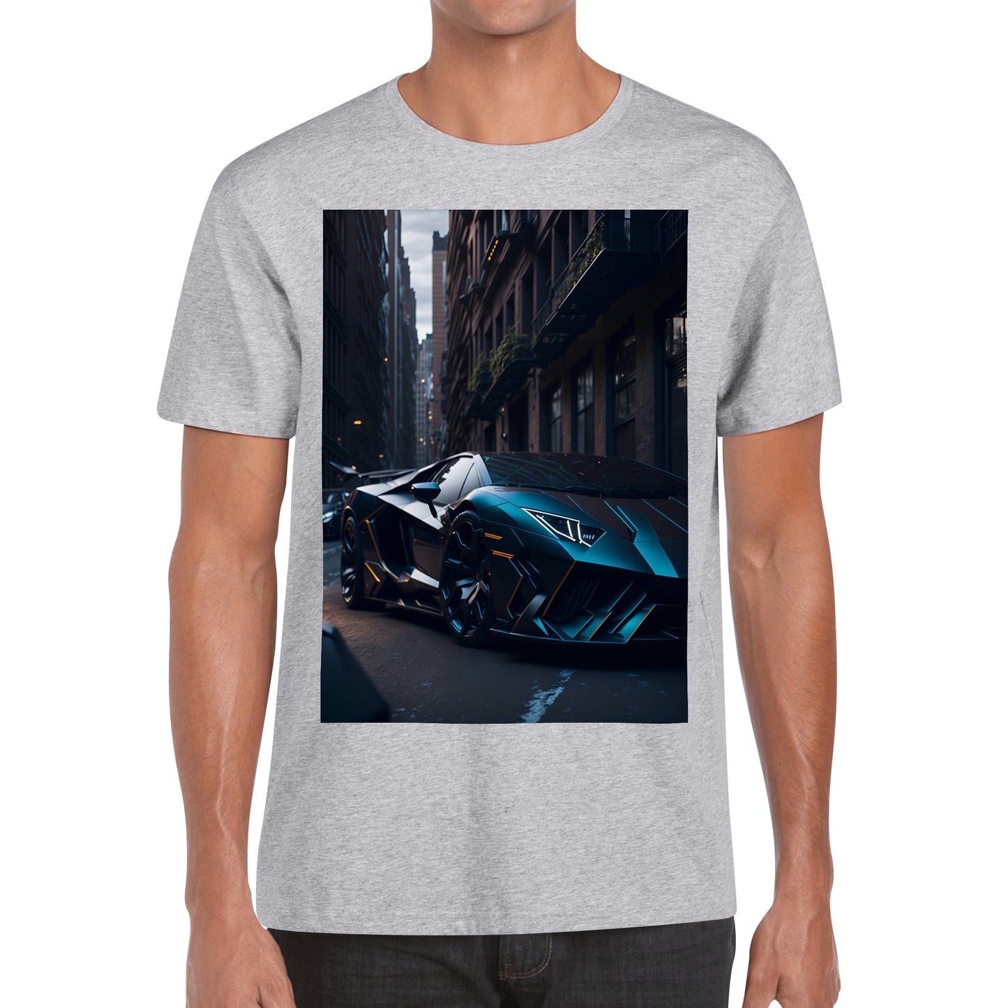 Men's Cotton Front Back Printing T Shirt