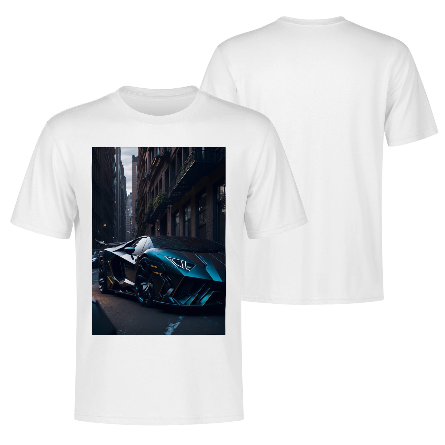 Men's Cotton Front Back Printing T Shirt