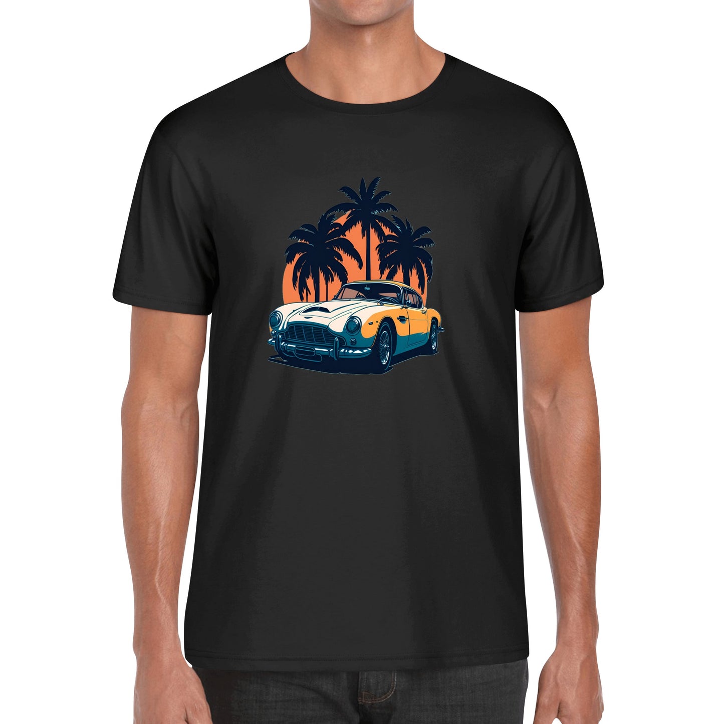 Men's Cotton Front Back Printing T Shirt