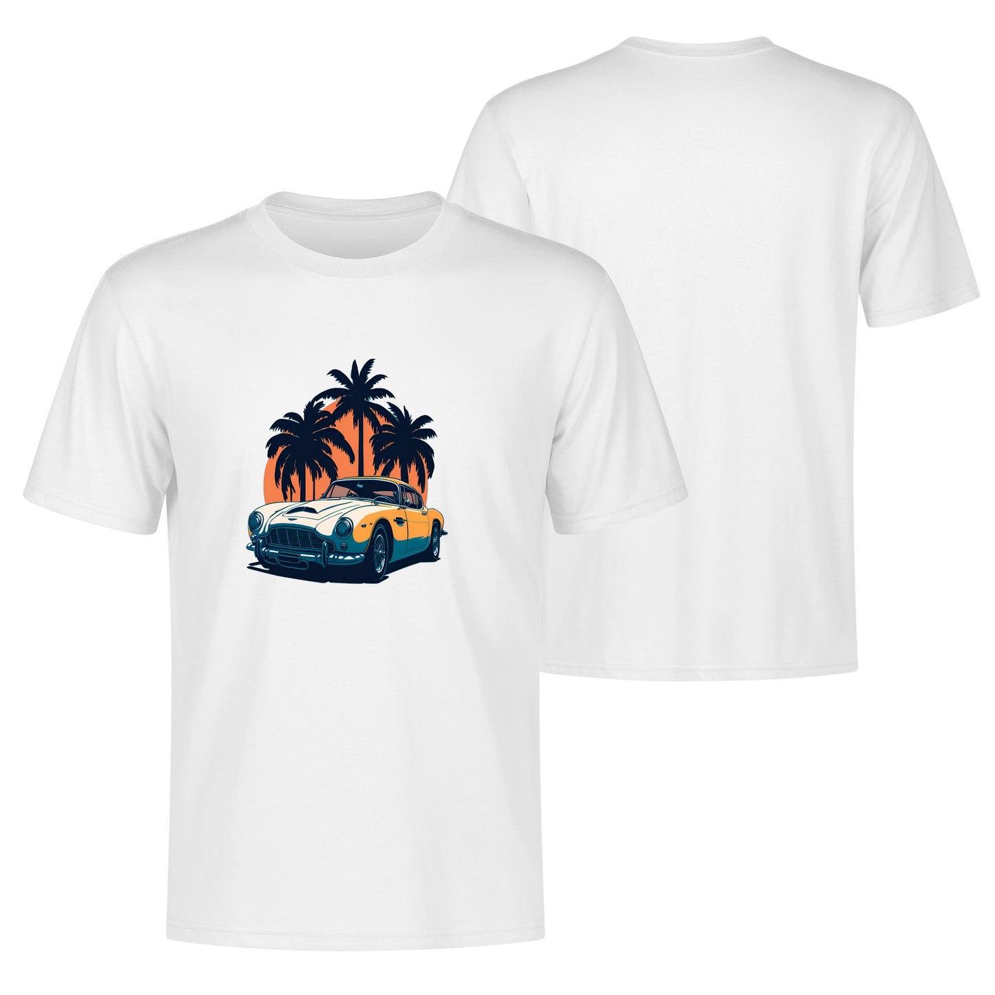 Men's Cotton Front Back Printing T Shirt