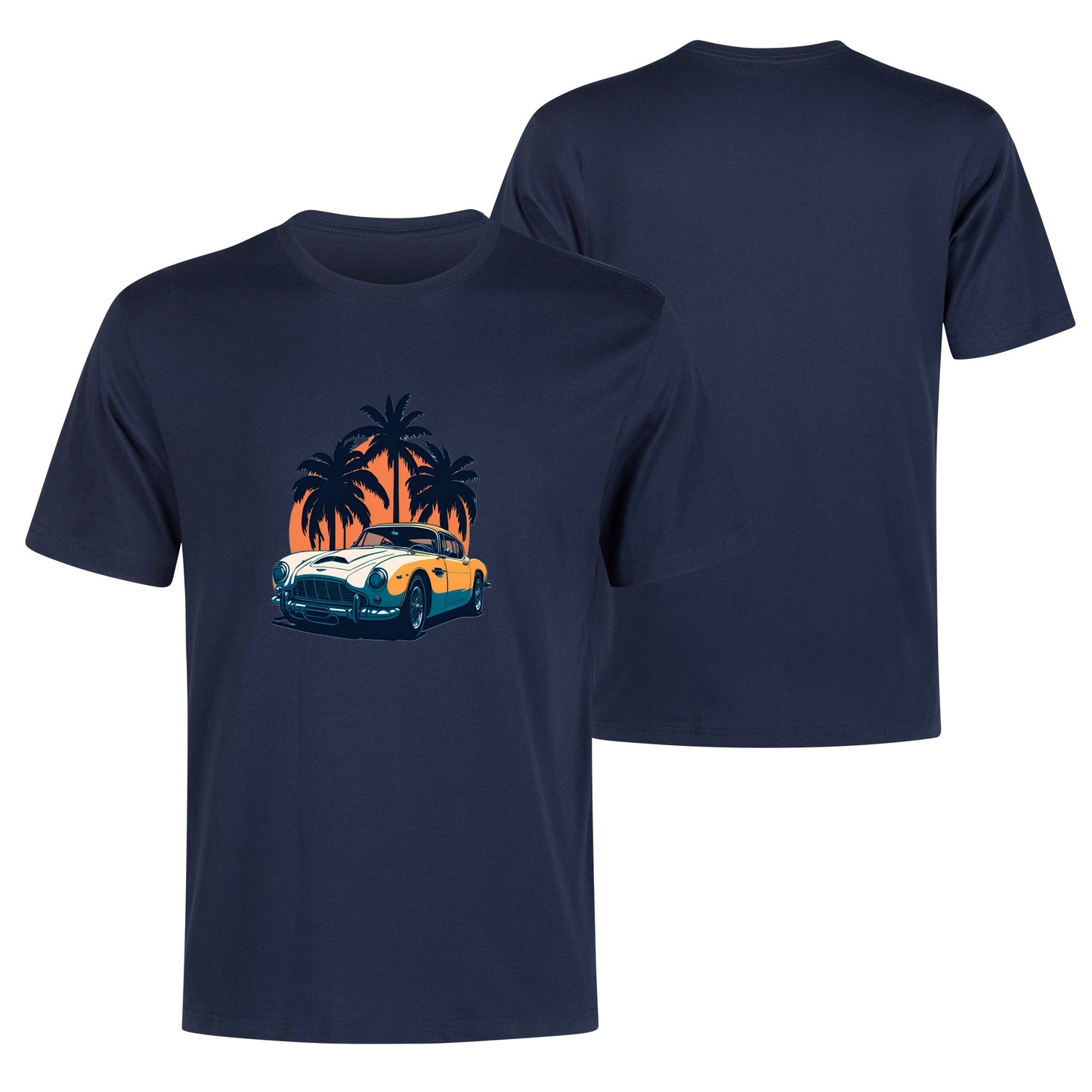 Men's Cotton Front Back Printing T Shirt