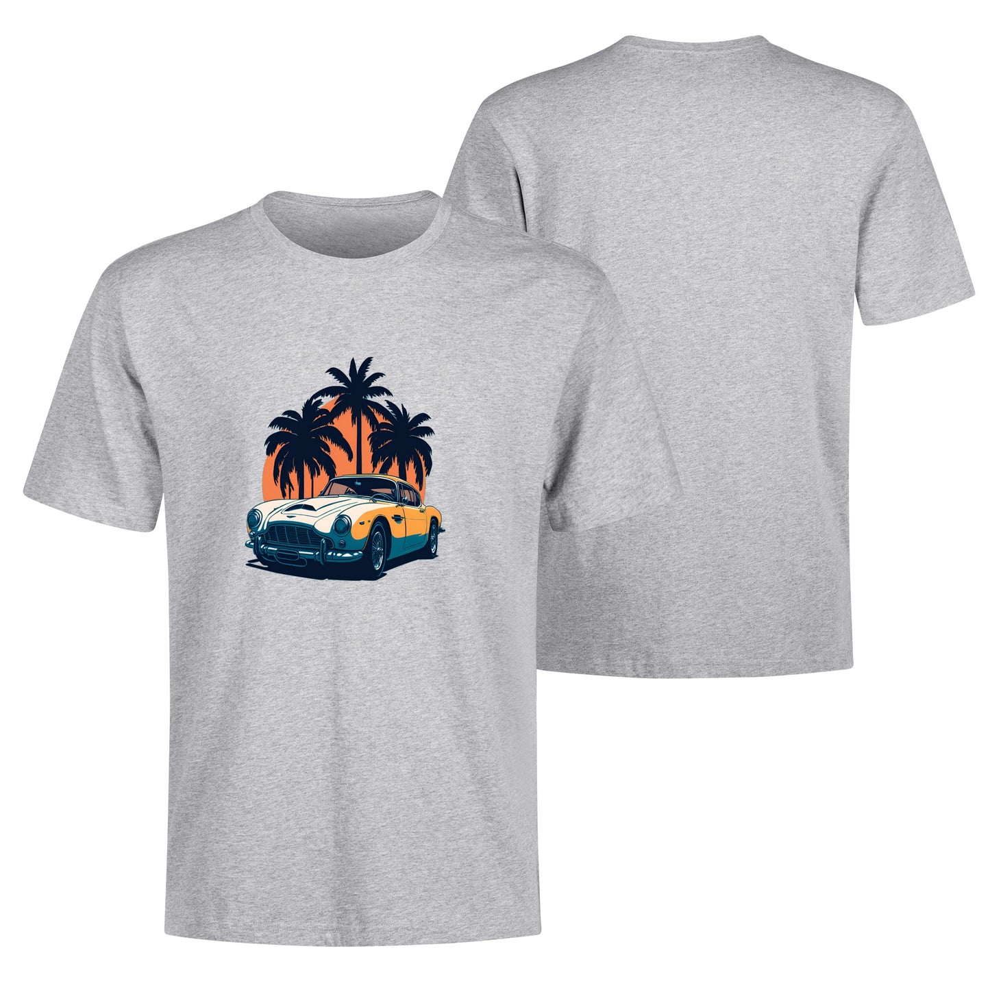 Men's Cotton Front Back Printing T Shirt