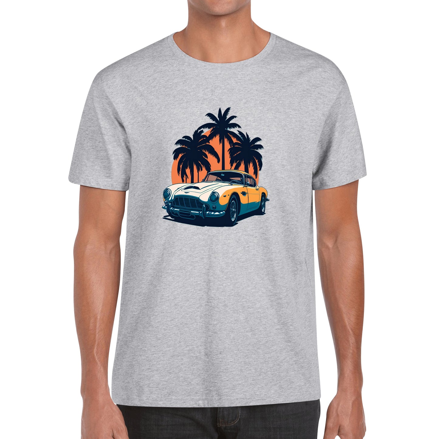 Men's Cotton Front Back Printing T Shirt
