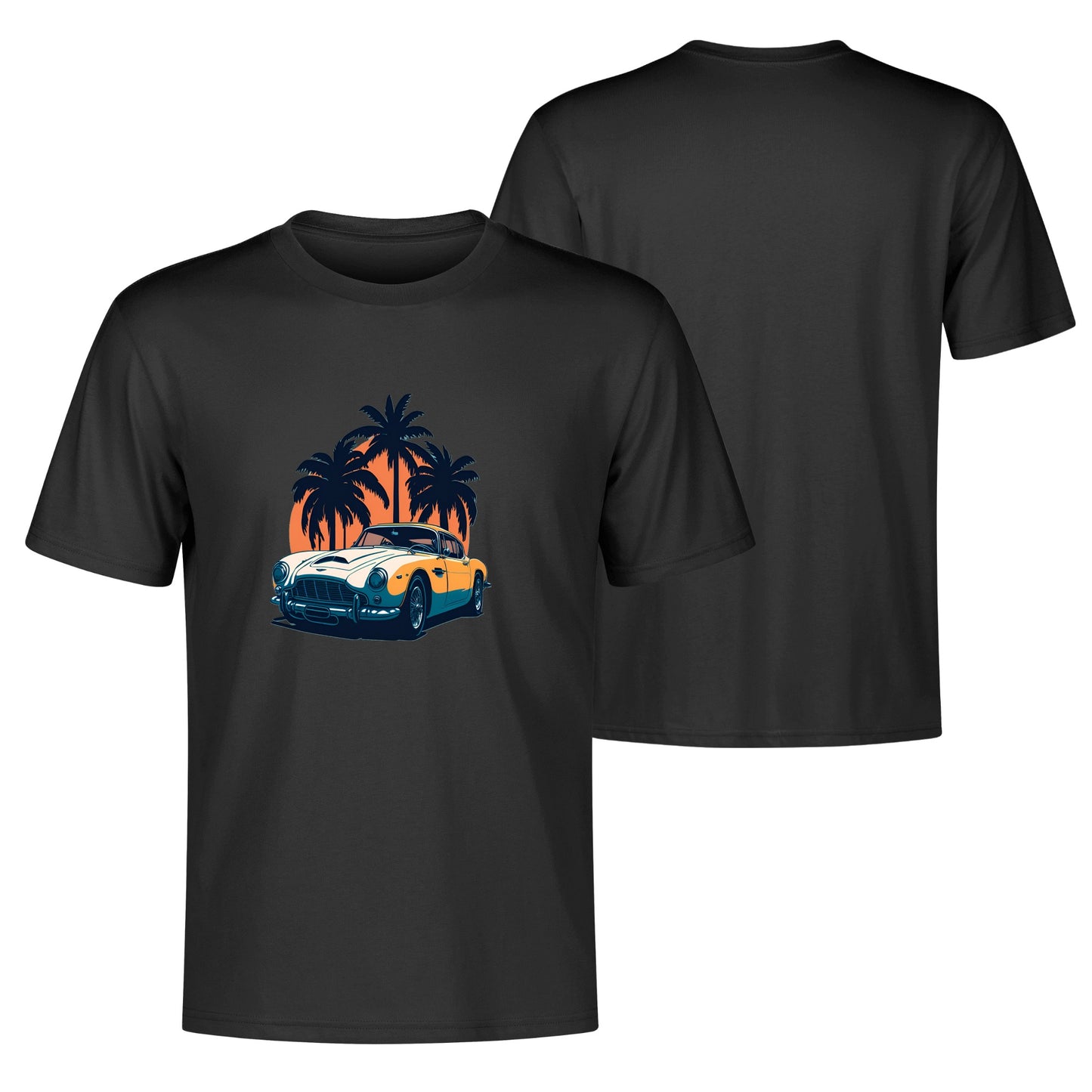 Men's Cotton Front Back Printing T Shirt