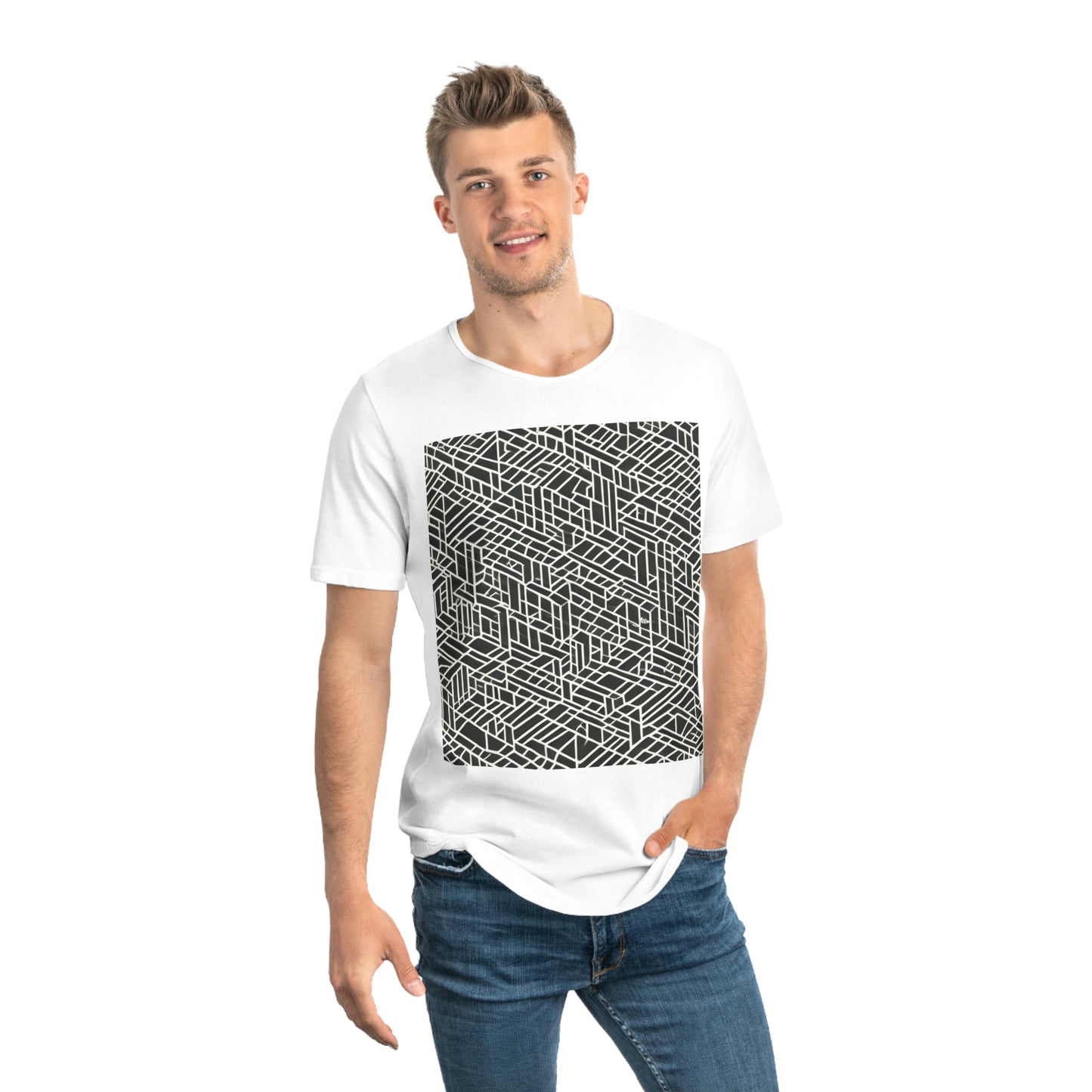 Men's Jersey Curved Hem Tee