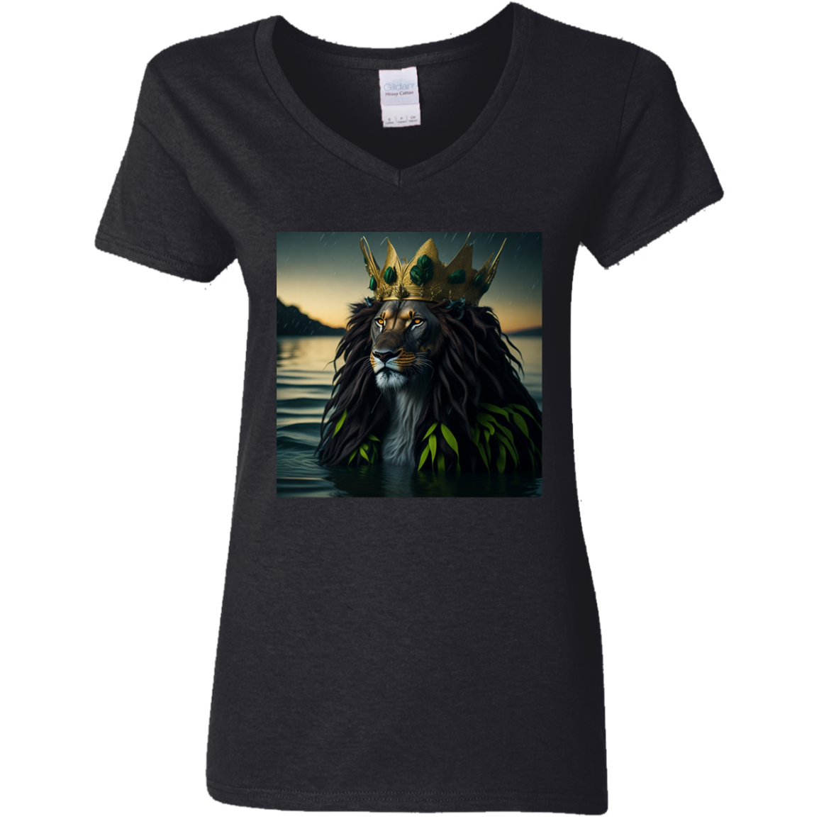 G500VL Ladies' 5.3 oz. V-Neck T-Shirt
