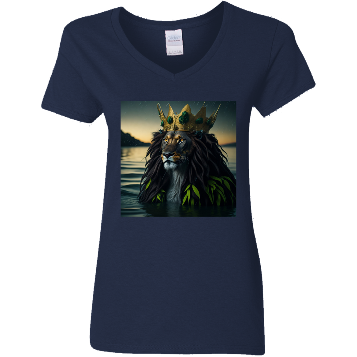 G500VL Ladies' 5.3 oz. V-Neck T-Shirt