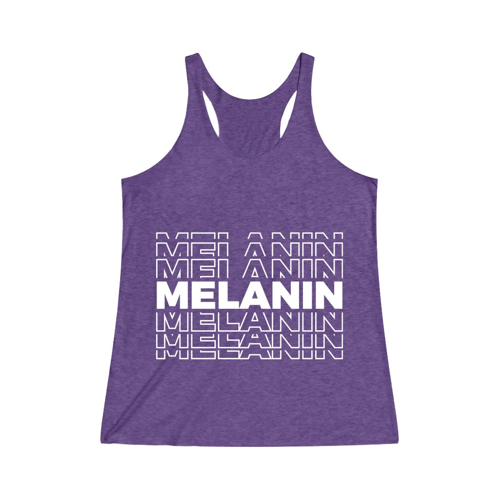 Melanin Women's Tri-Blend Racerback Tank