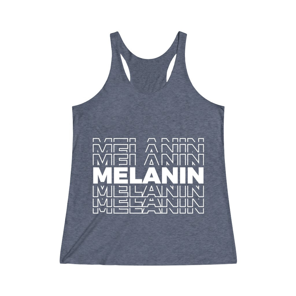 Melanin Women's Tri-Blend Racerback Tank