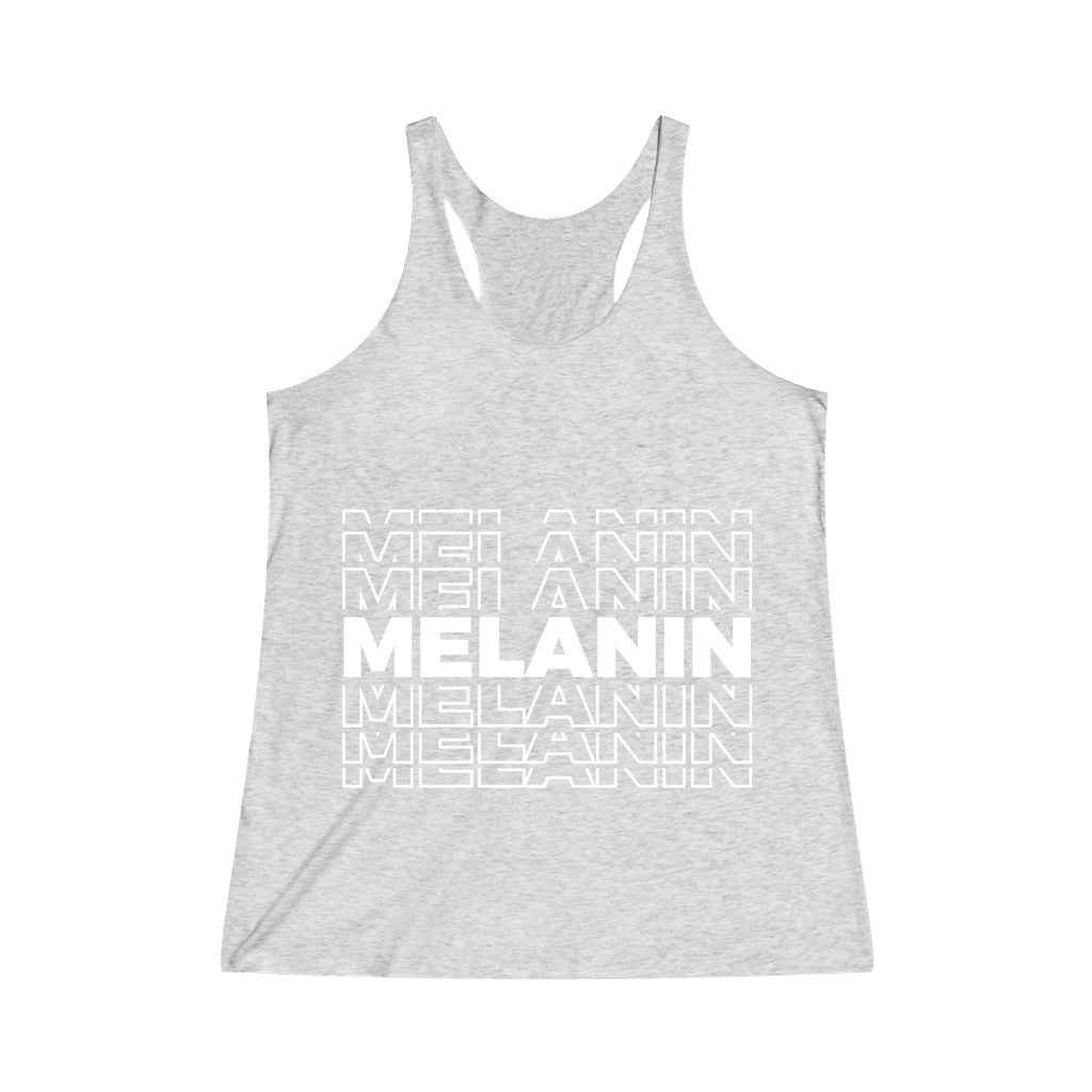 Melanin Women's Tri-Blend Racerback Tank