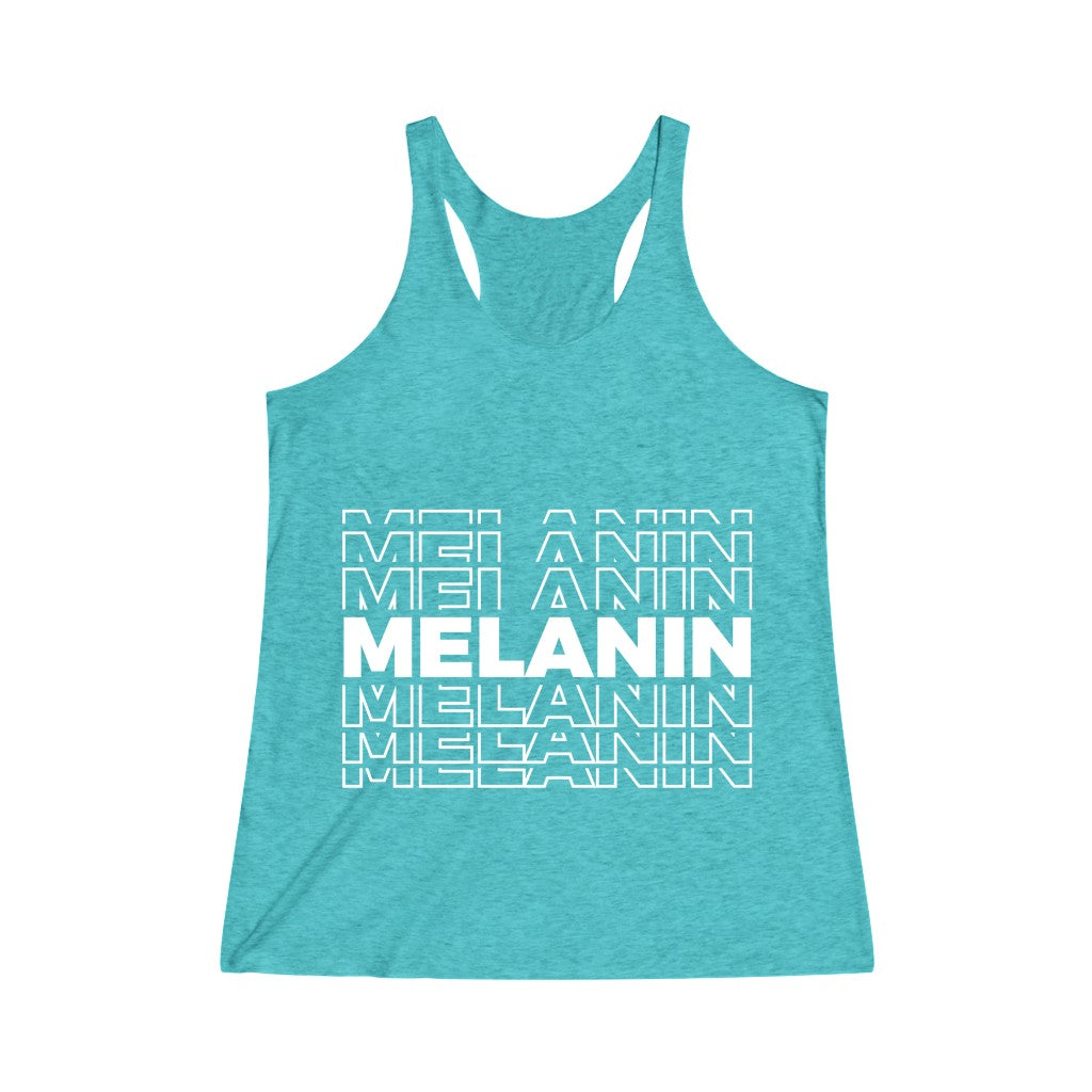 Melanin Women's Tri-Blend Racerback Tank