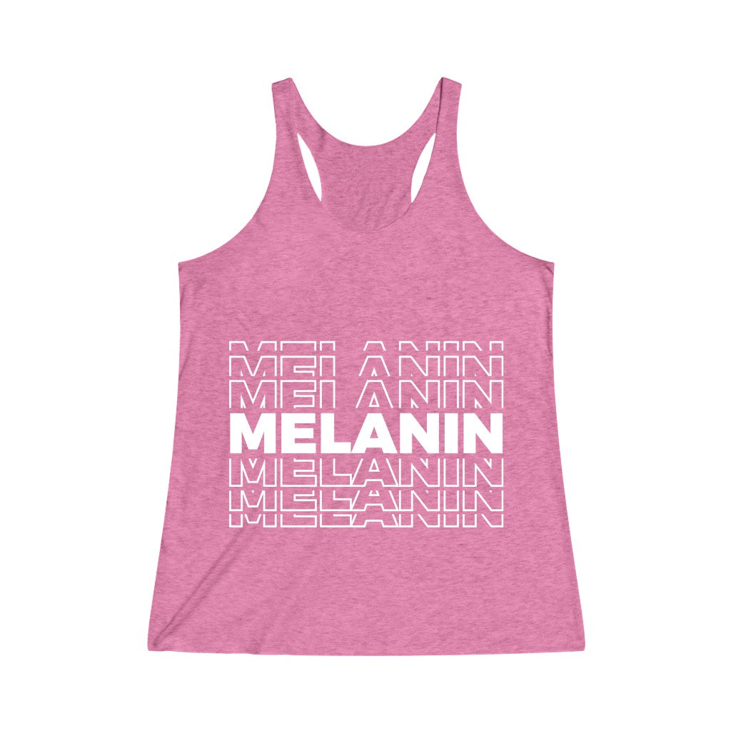 Melanin Women's Tri-Blend Racerback Tank