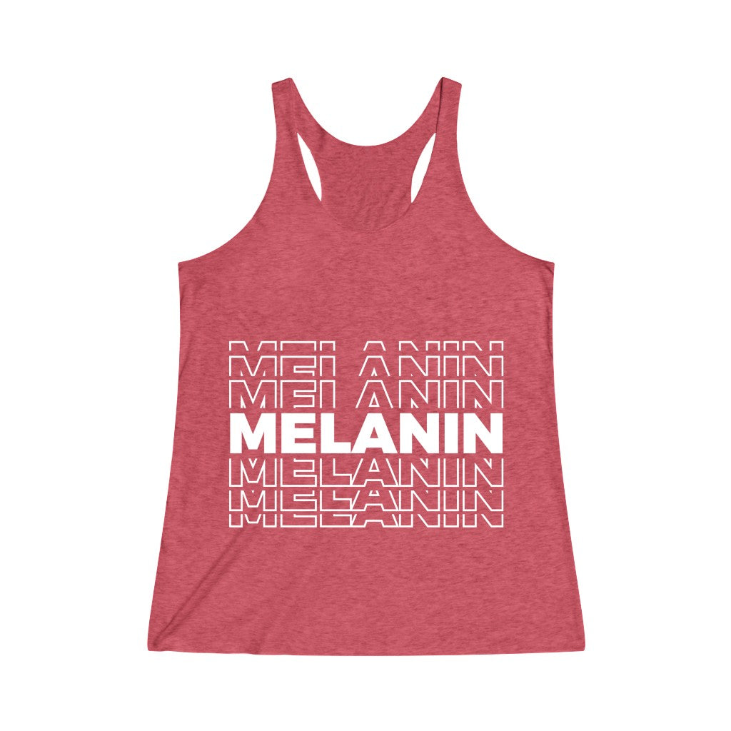 Melanin Women's Tri-Blend Racerback Tank