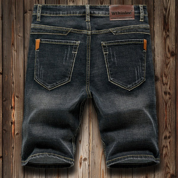 Denim Shorts Men's Quarter Pants Summer Thin Pants Straight Sleeves Casual And Comfortable Breeches Youth