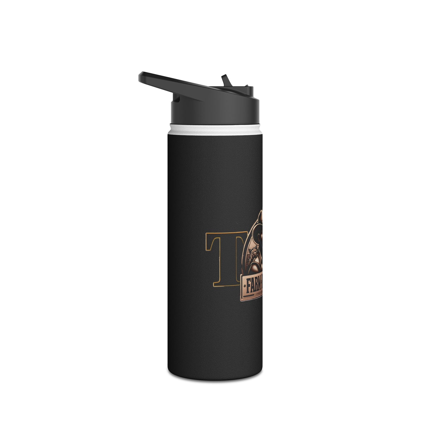 TW Farms Stainless Steel Water Bottle, Standard Lid