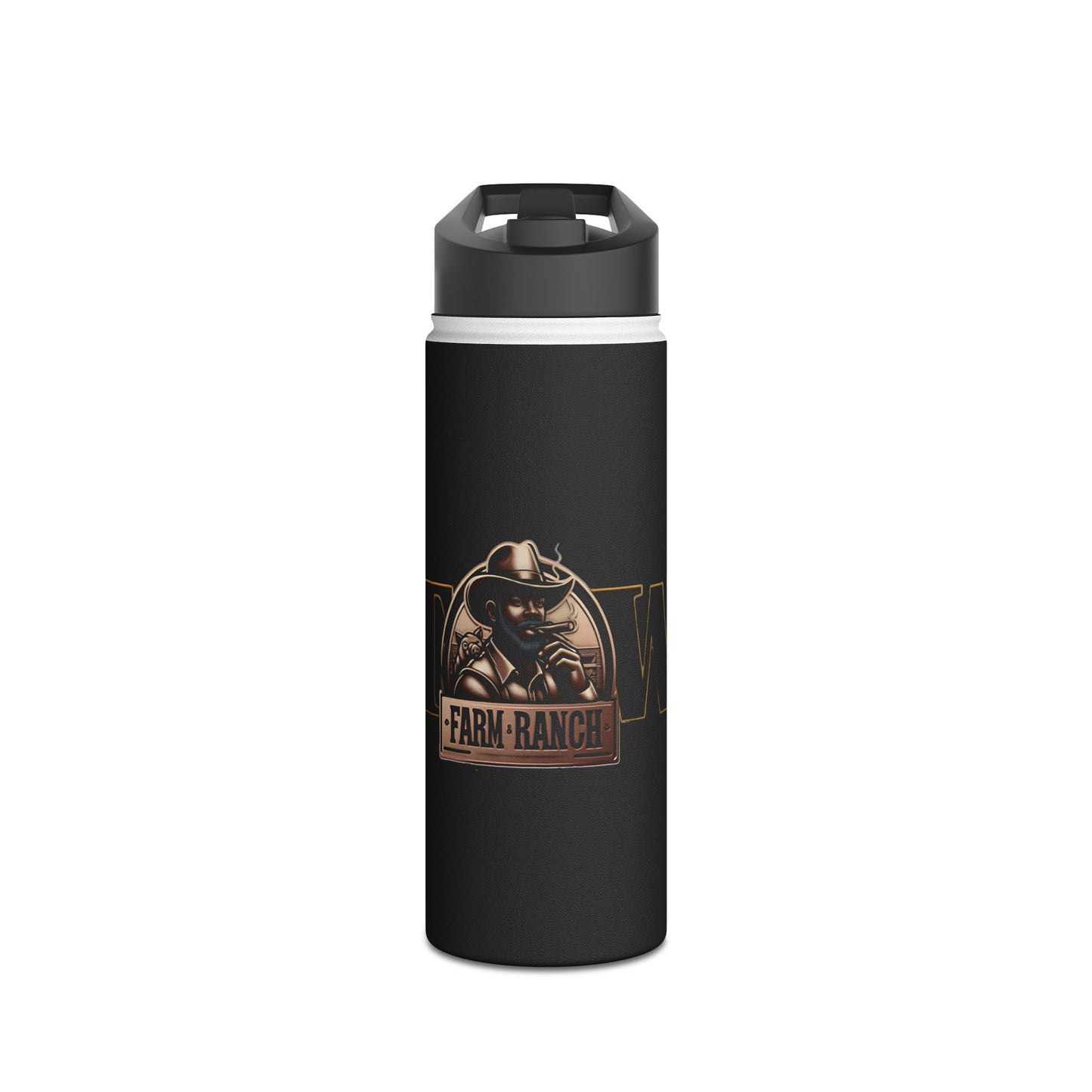 TW Farms Stainless Steel Water Bottle, Standard Lid