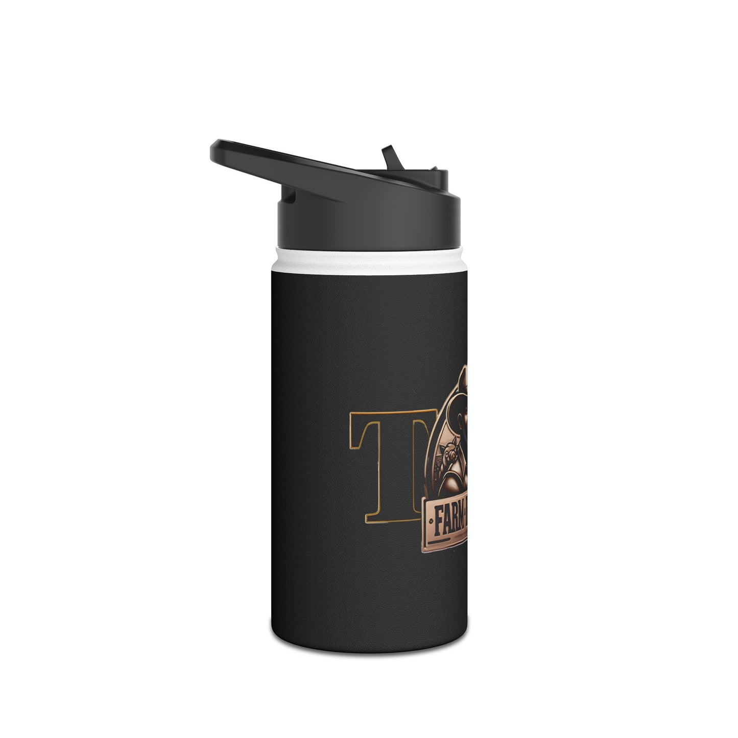 TW Farms Stainless Steel Water Bottle, Standard Lid