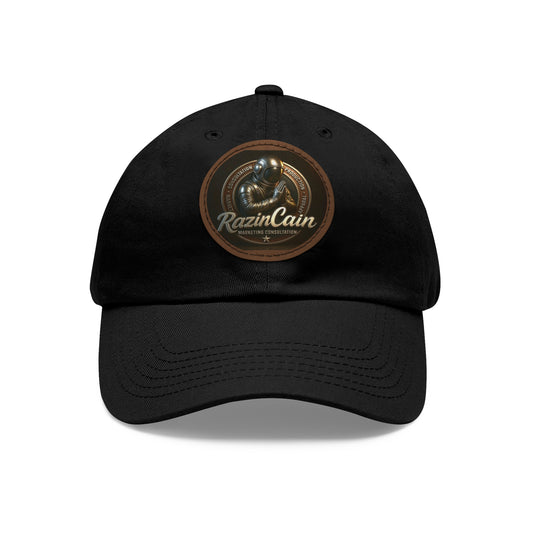 Stylish Dad Hat with Leather Patch | RazinCain | Casual Accessories for Everyday Wear