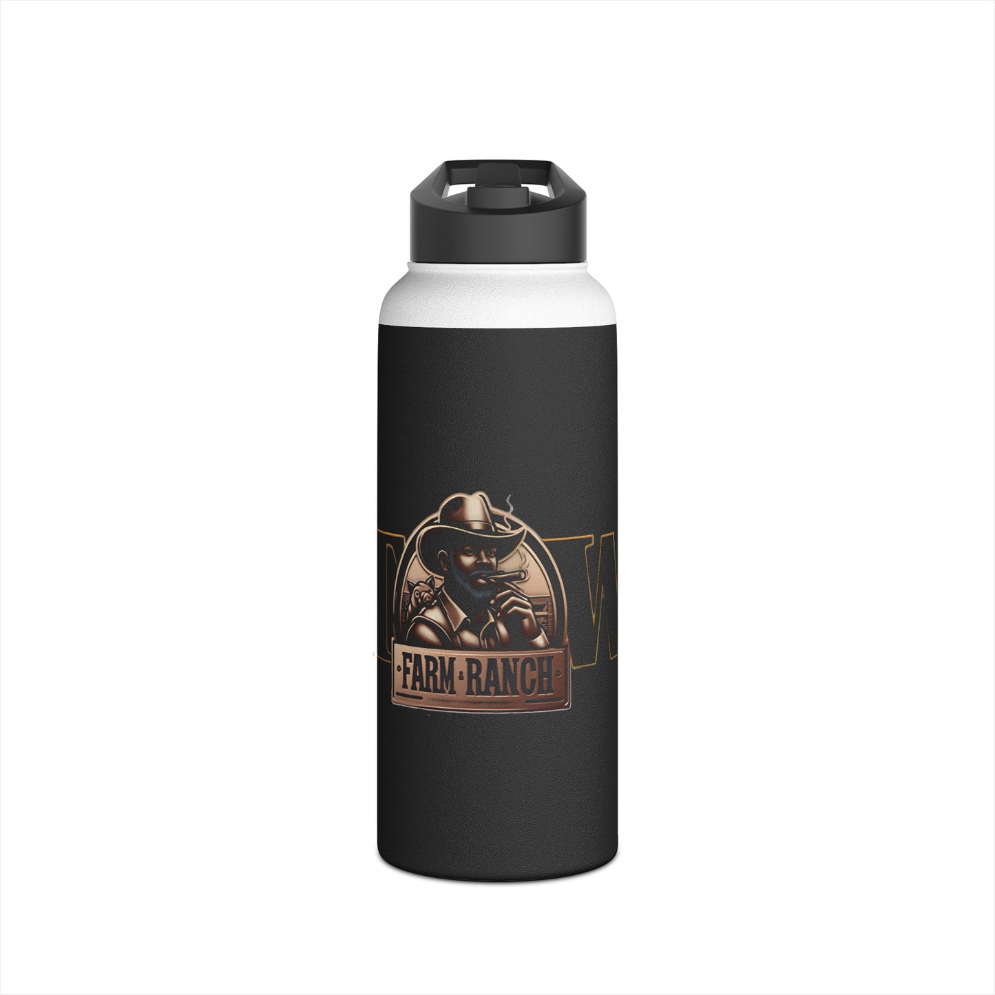 TW Farms Stainless Steel Water Bottle, Standard Lid