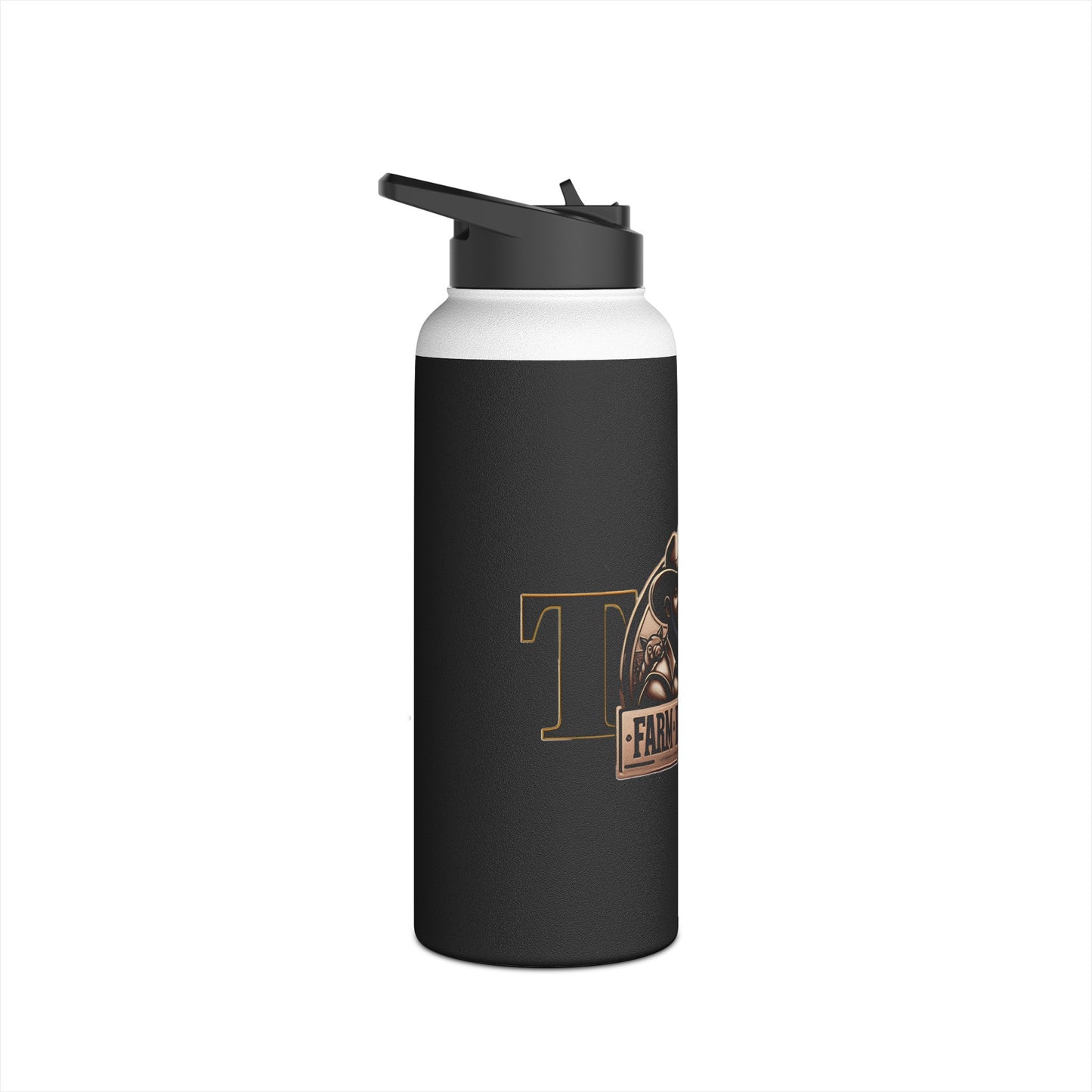 TW Farms Stainless Steel Water Bottle, Standard Lid