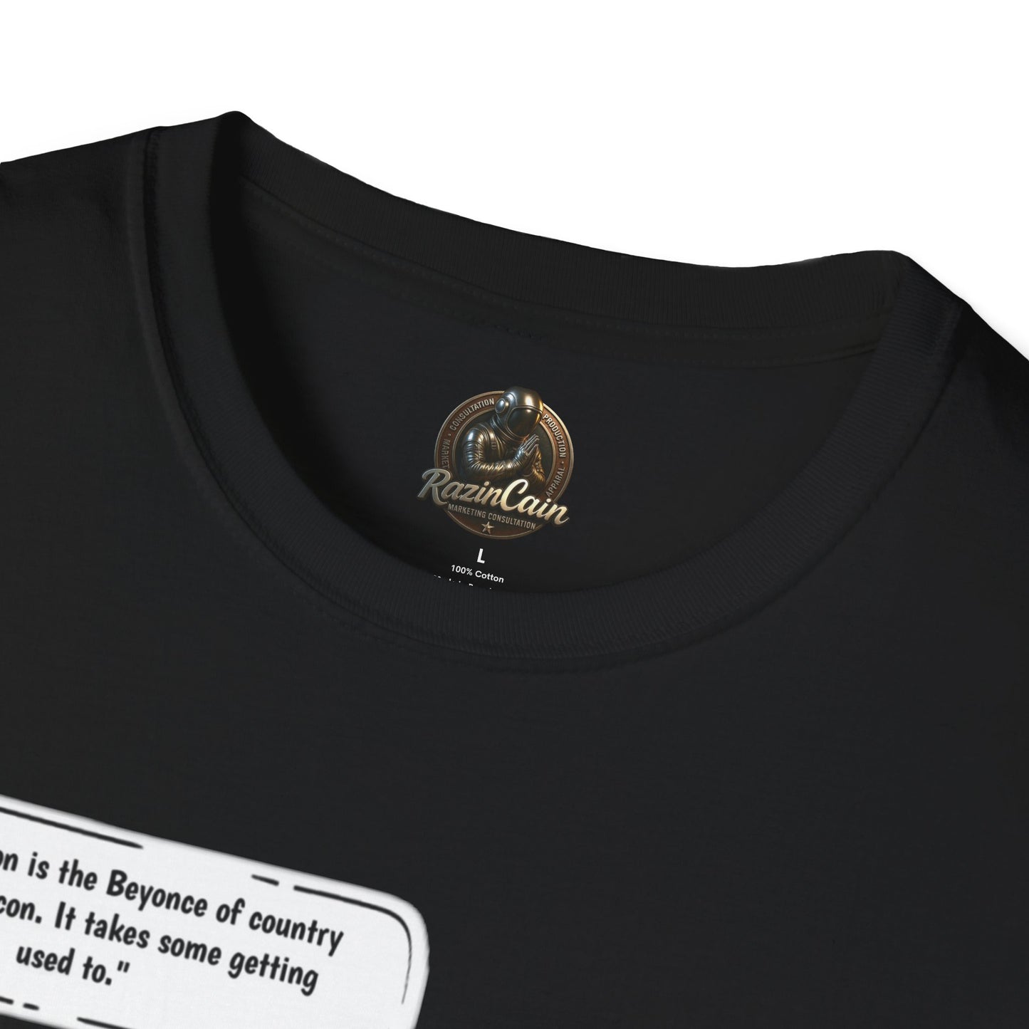 Wafeq Zarif Quote T-Shirt - Unisex Softstyle Tee with QR Code