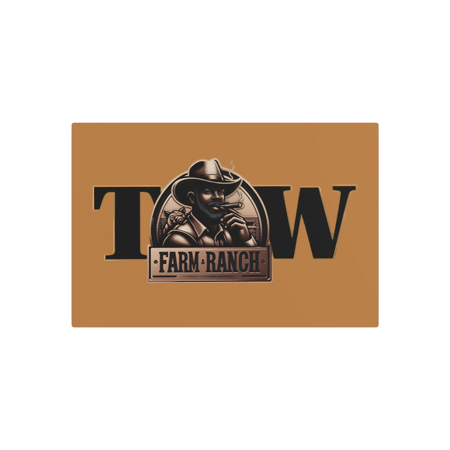 TW Farms Metal Sign
