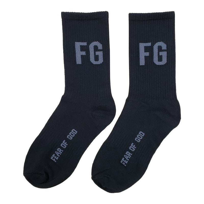 FEAR OF GOD Long Tube Socks Fog Double Thread Essentials Medium Tube Socks for Men and Womens Sports High Street Trend Ins