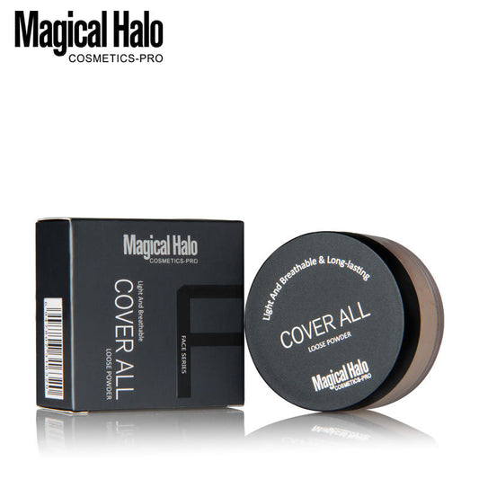 Makeup Magical Halo Three-Color Natural Concealer Loose Powder Fixed Makeup Honey Powder Makeup Waterproof Does Not Take Off Makeup