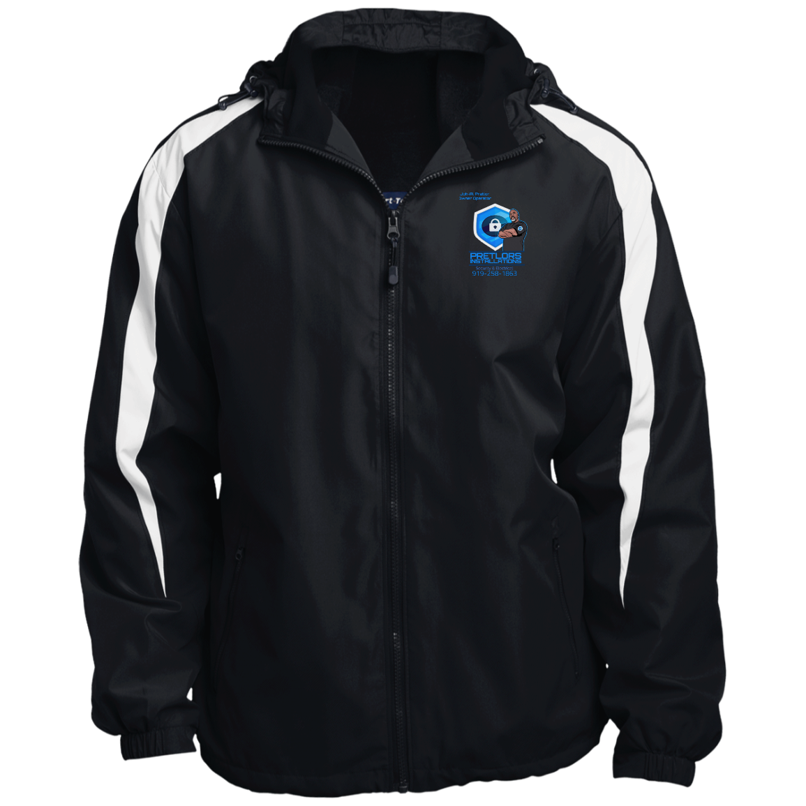 JST81 Fleece Lined Colorblock Hooded Jacket