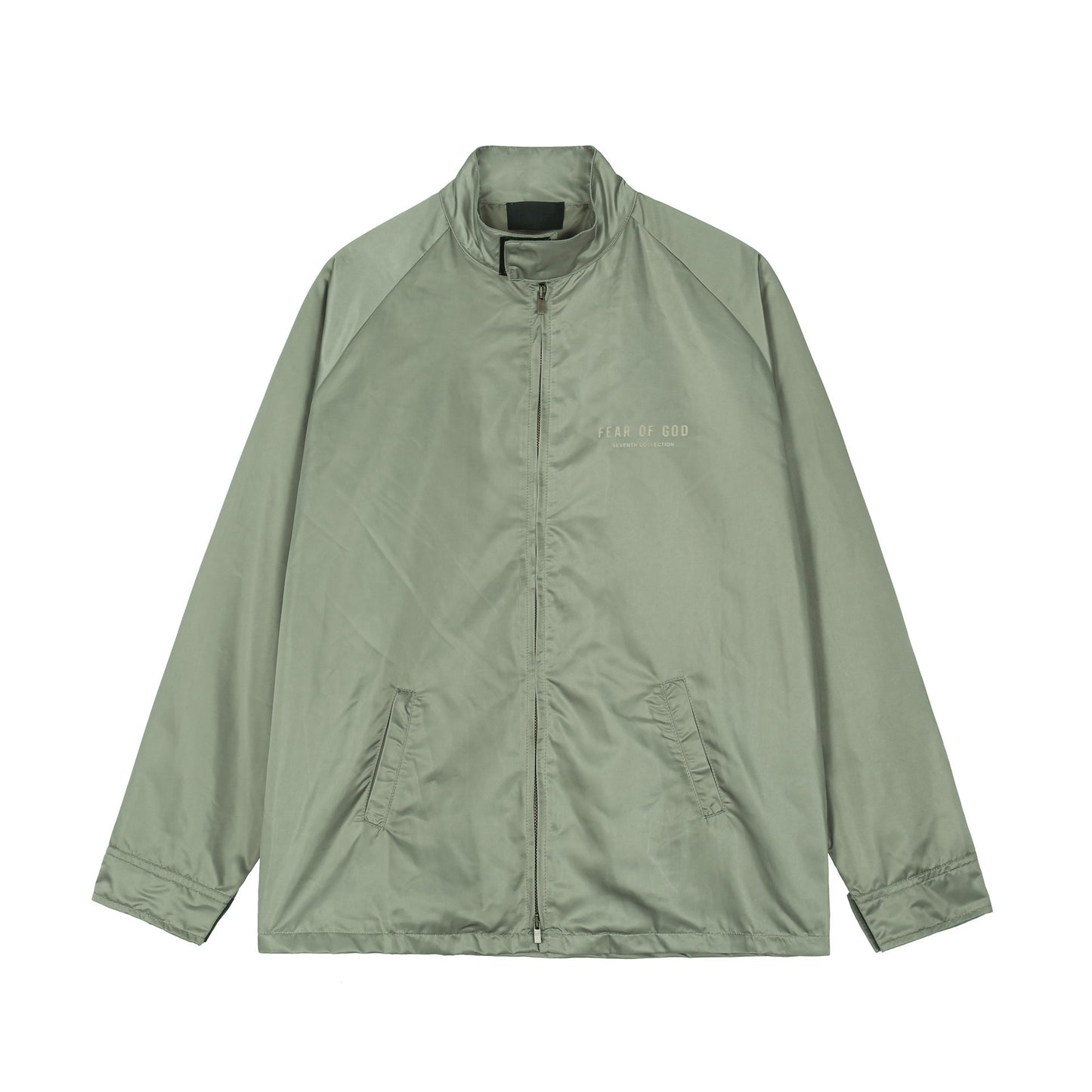 FEAR OF GOD FOG Main Line Season 7 High Street Flocking Print Men's and Women's Coach Nylon Jacket