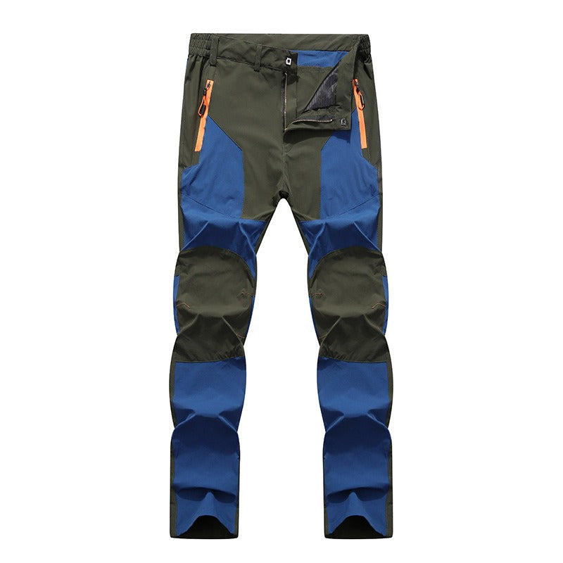 Men's Summer Lightweight, Breathable, Waterproof, Elastic Foreign Trade Mountaineering Pants Colored Quick Drying Pants