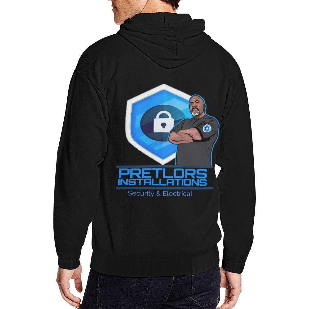 Pretlor All Over Print Full Zip Hoodie (Model H14)