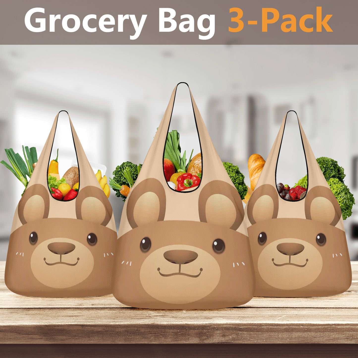 3 Pack of Grocery Bags