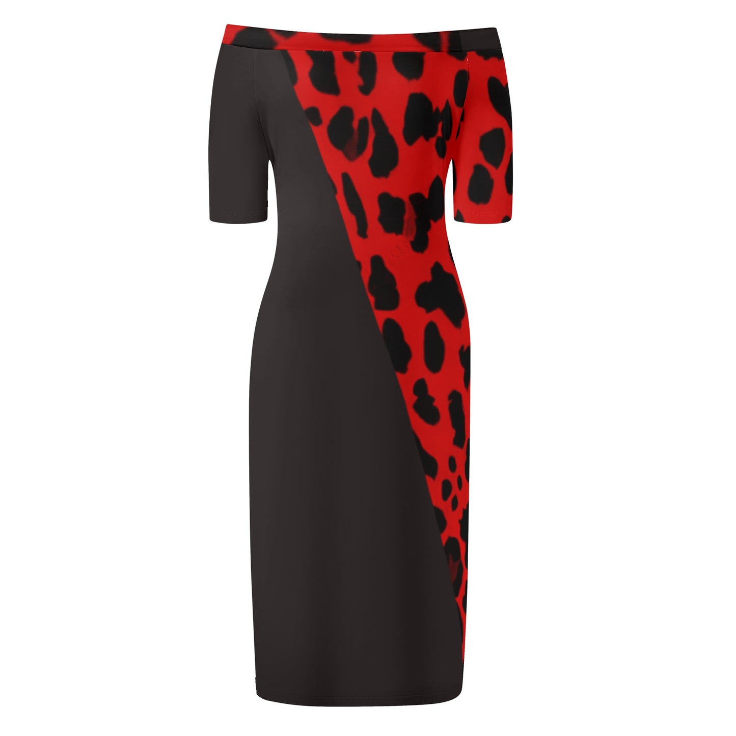 Women's Off The Shoulder Office Lady Dress