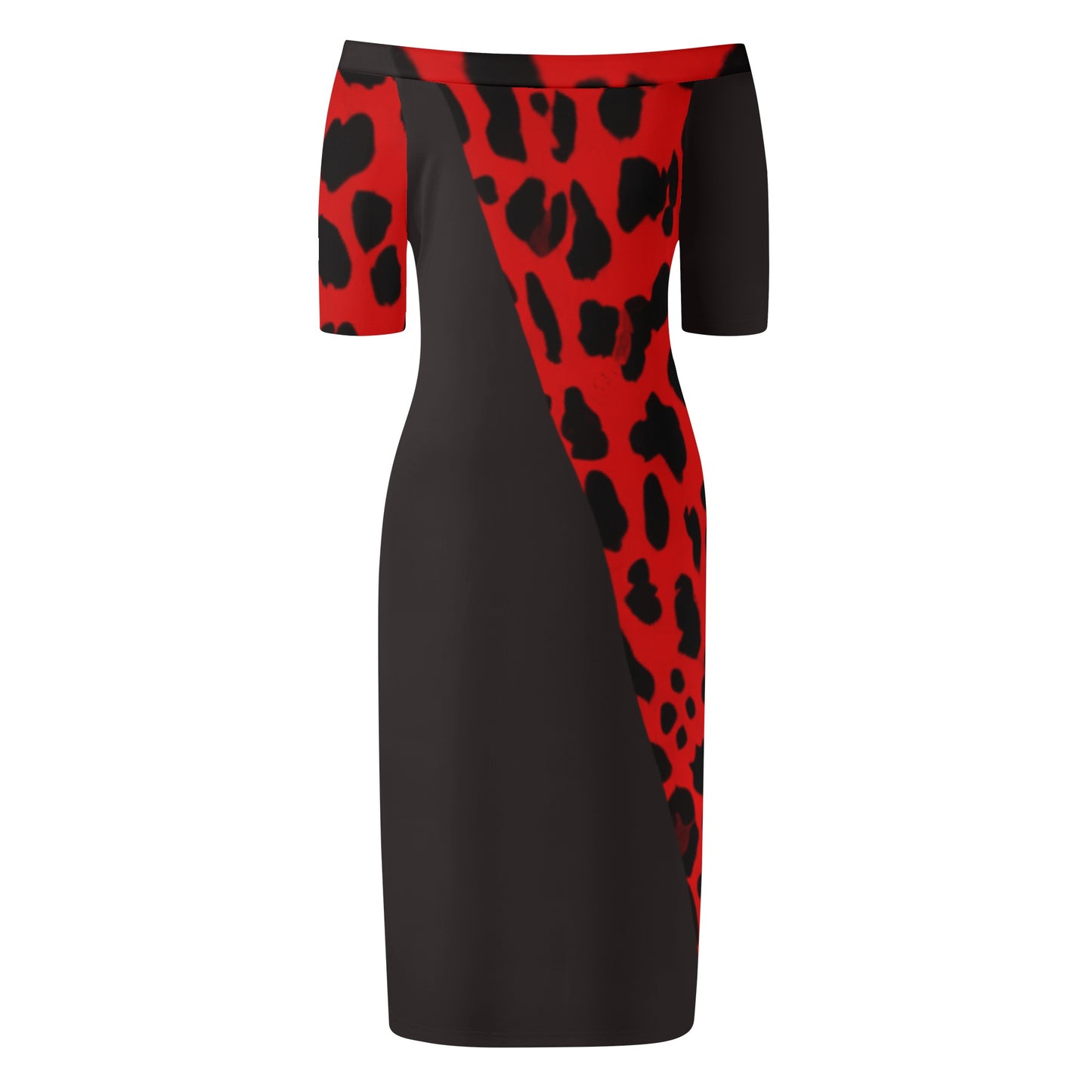 Women's Off The Shoulder Office Lady Dress